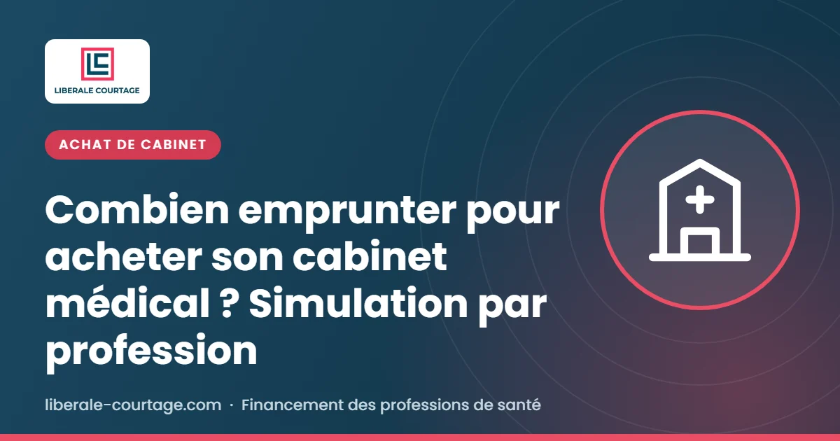 Combien emprunter pour acheter son cabinet médical ? Simulation par profession
